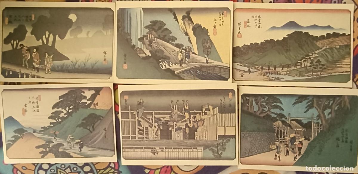 Postales: Lote postales japonesas originales. Ukiyo-e - Foto 1