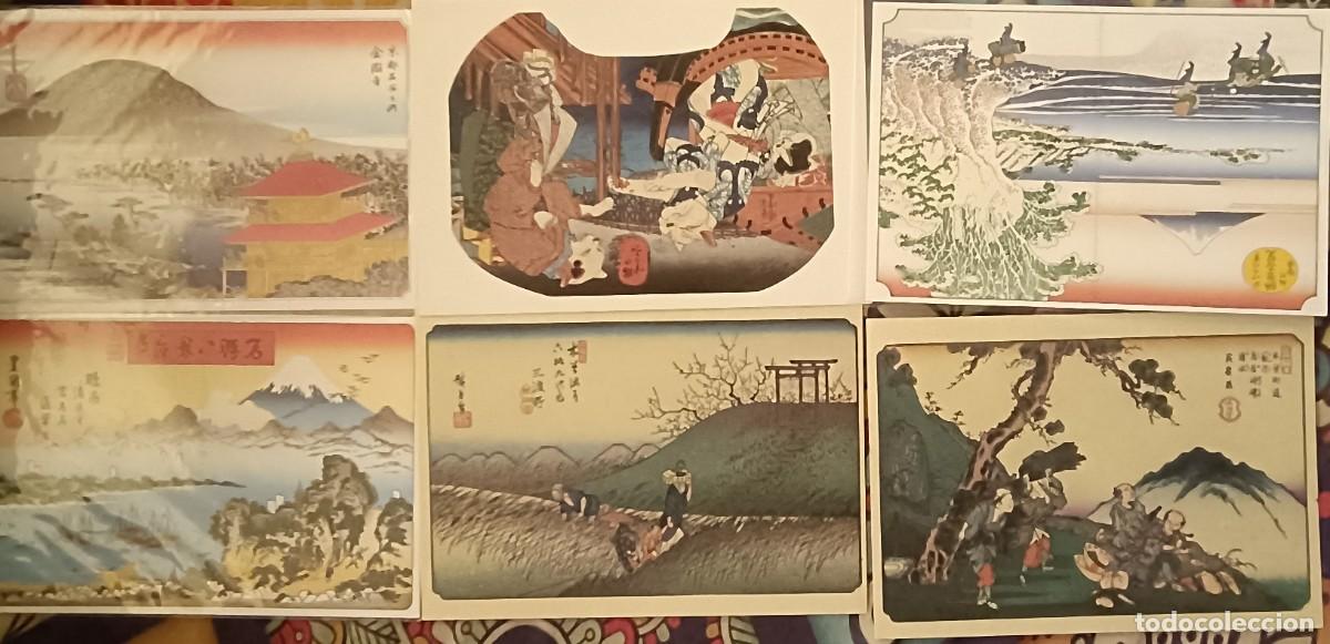 Postales: Lote postales japonesas originales. Ukiyo-e - Foto 2