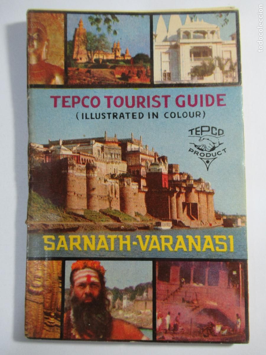 Postales: Sarnath-Varanasi (India) - Gu&iacute;a tur&iacute;stica y Acorde&oacute;n con postales - Contraportada suelta