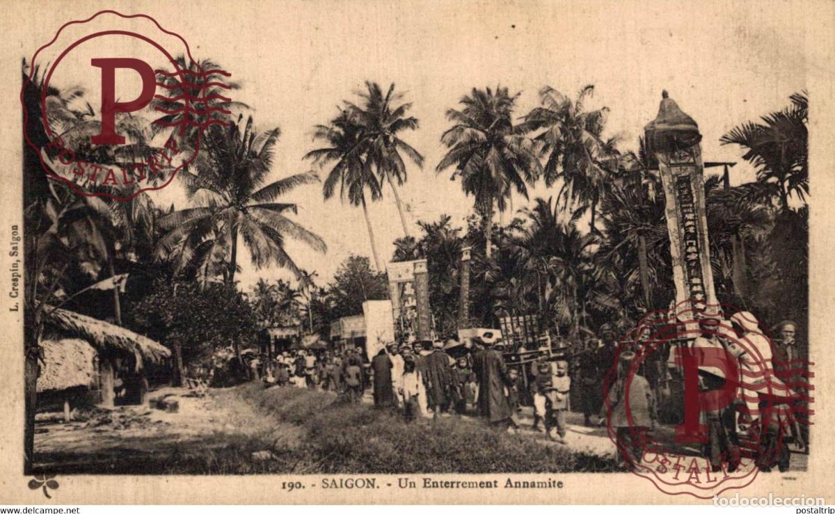 Cartes Postales: VIETNAM. SAIGON. UN ENTERREMENT ANNAMITE.