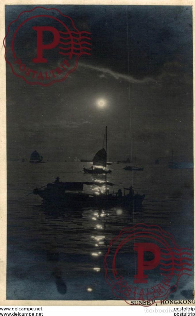 Postales: SUNSET HONGKONG CHINA CHINE