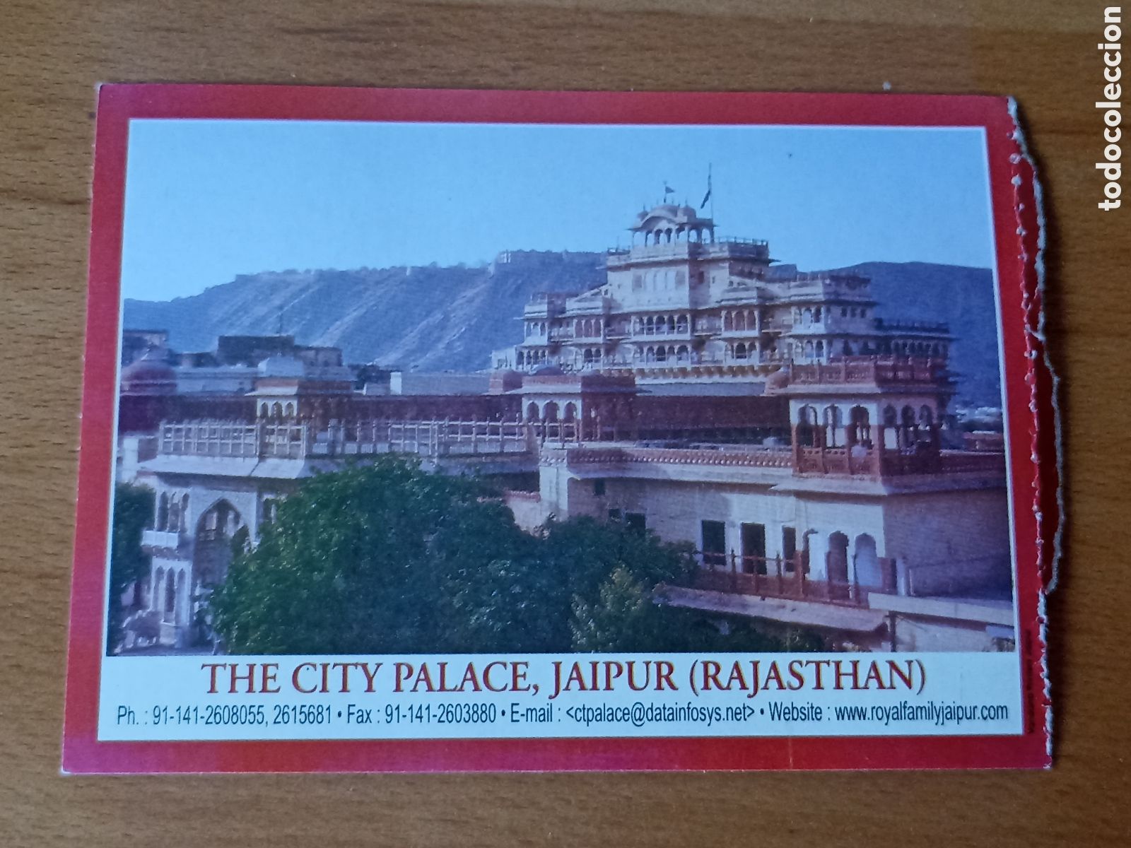 Postales: Entrada Postal Palacio Jaipur Rajasthan 2005 - Pedido m&iacute;nimo 3&euro;