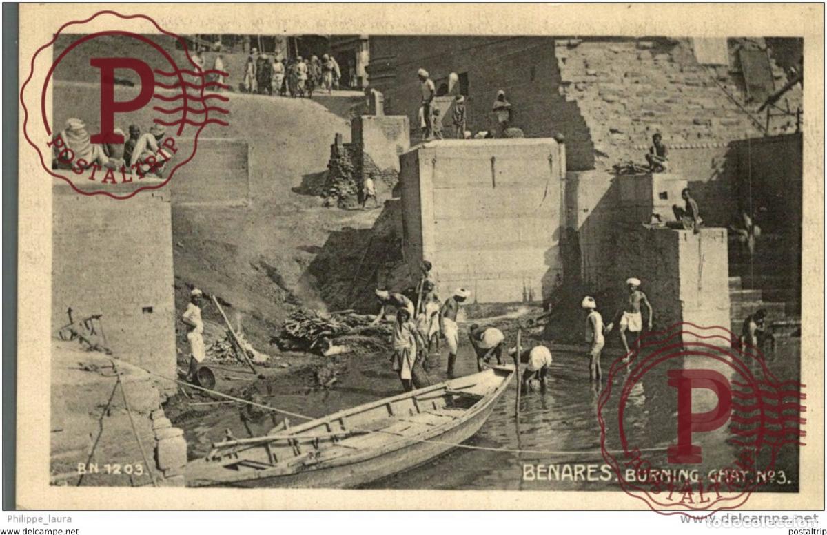 Postales: BENARES. BURNING GHAT - Foto 1