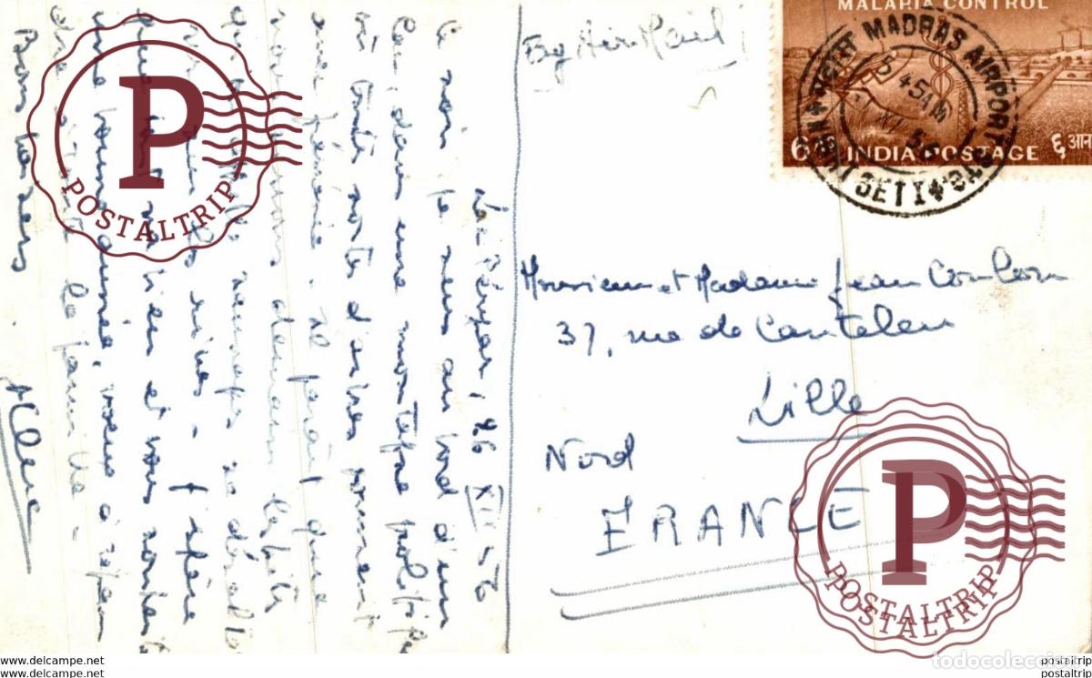 Postales: RPPC BY AIR MAIL INDIA - INDE. . - Foto 2