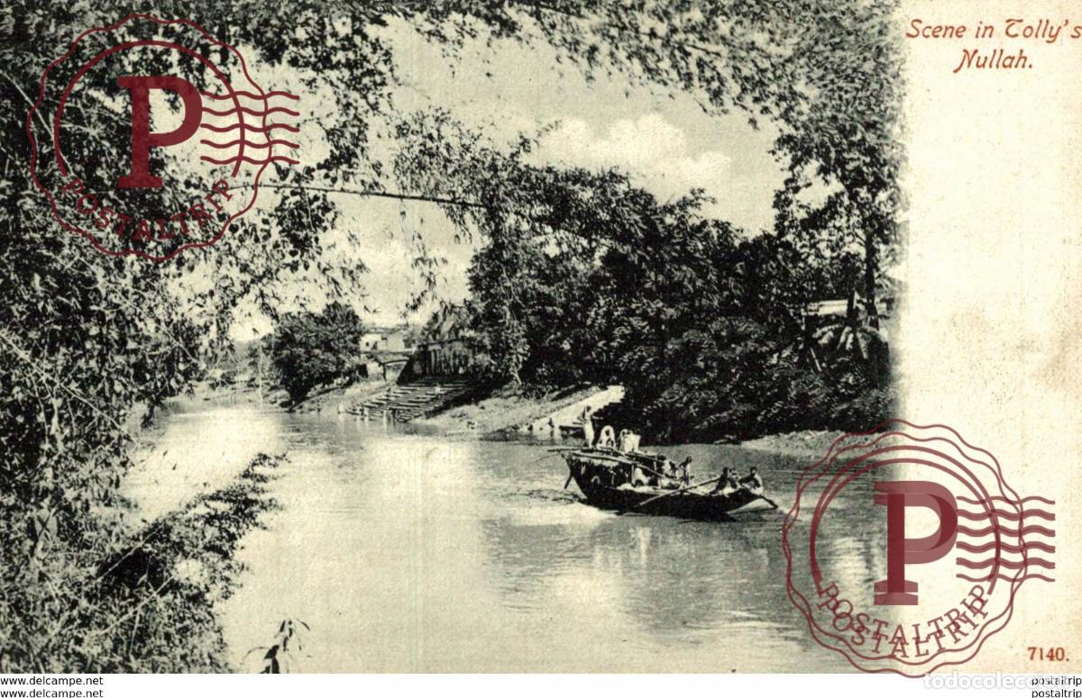 Postkarten: SCENE IN TOLLYS NULLAH - INDIA