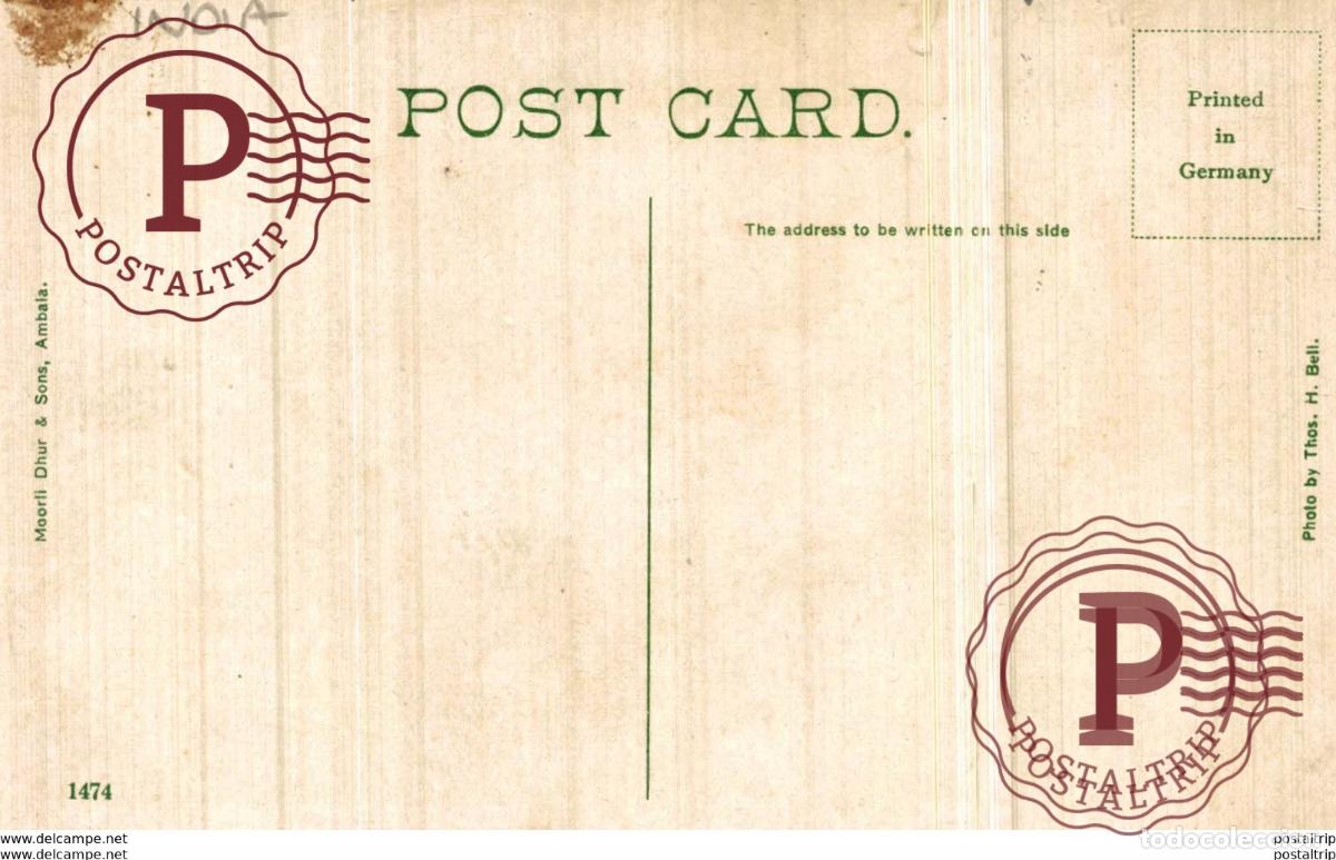 Postales: RPPC sudder bazaar meerut INDIA INDIEN - Foto 2