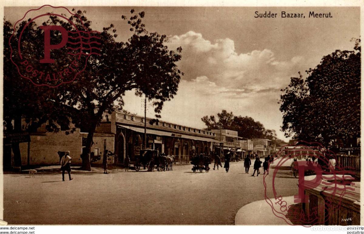 Postales: RPPC sudder bazaar meerut INDIA INDIEN - Foto 1