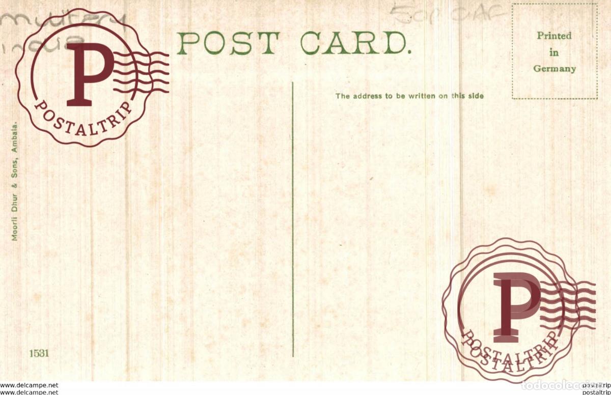 Postales: RPPC ARTILLERY BARRACKS AGRA INDIA INDIEN - Foto 2