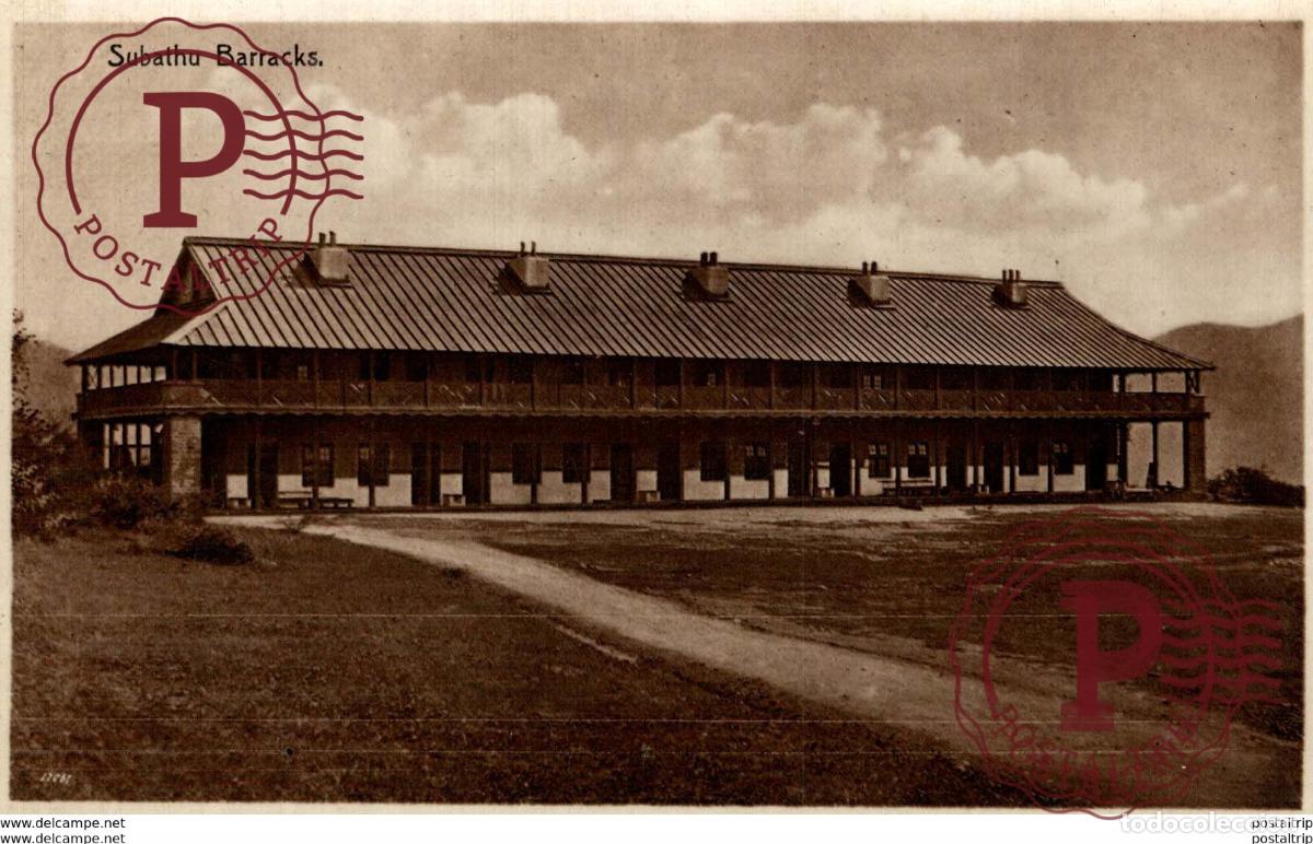 Postales: RPPC SUBATHU BARRACKS INDIA INDIEN - Foto 1