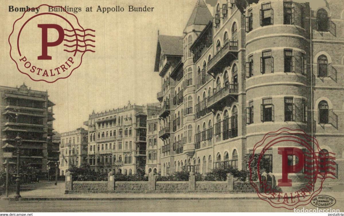 Postales: RARE CARD bombay - mumbay - inde india - Buildings at Appollo Bunder INDIEN INDIA INDE