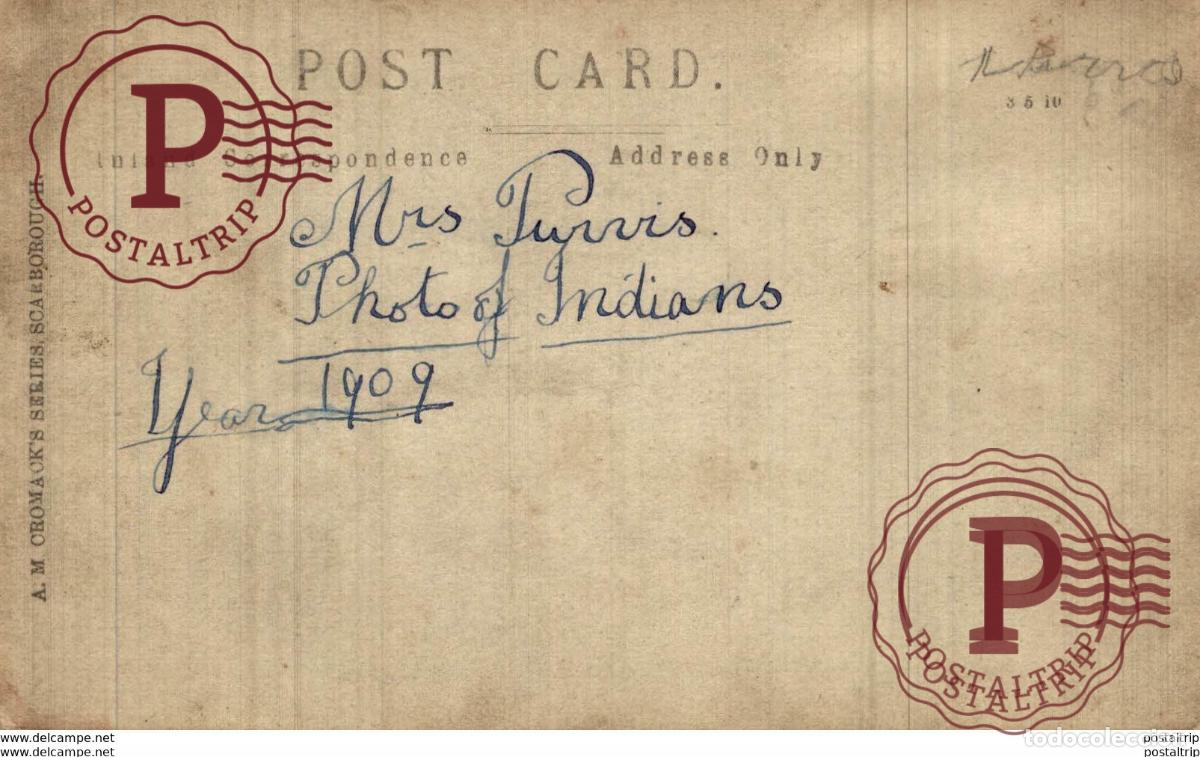 Postales: INDIA INDE. REAL PHOTO 1909 - Foto 2