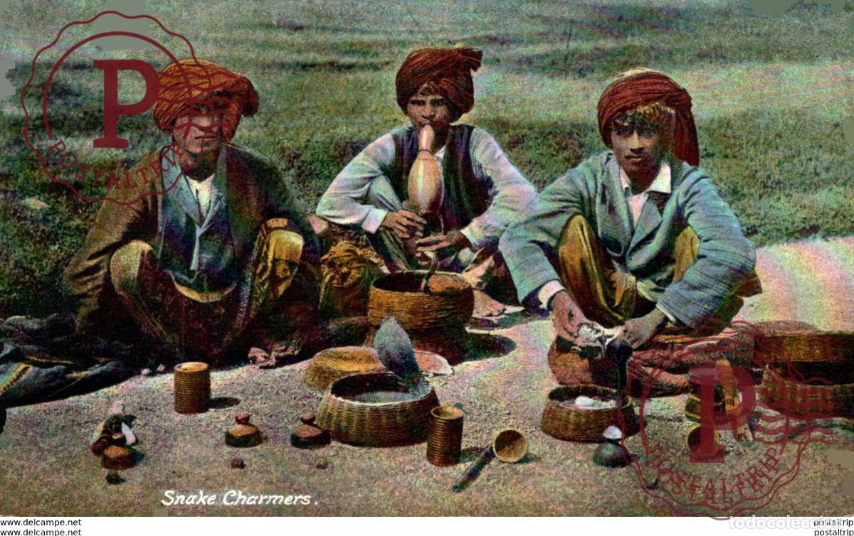 Postales: INDIA INDE. SNAKE CHARMER - Foto 1