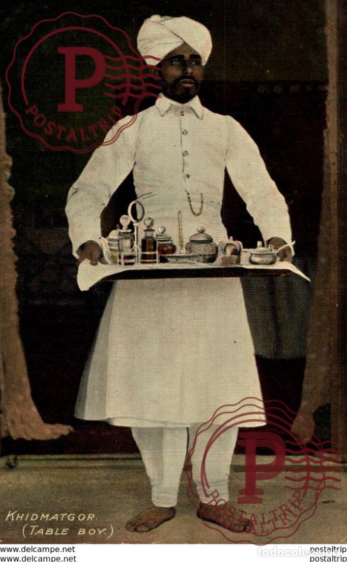 Postales: INDIA INDE. Khidmatgor, Table Boy - Foto 1