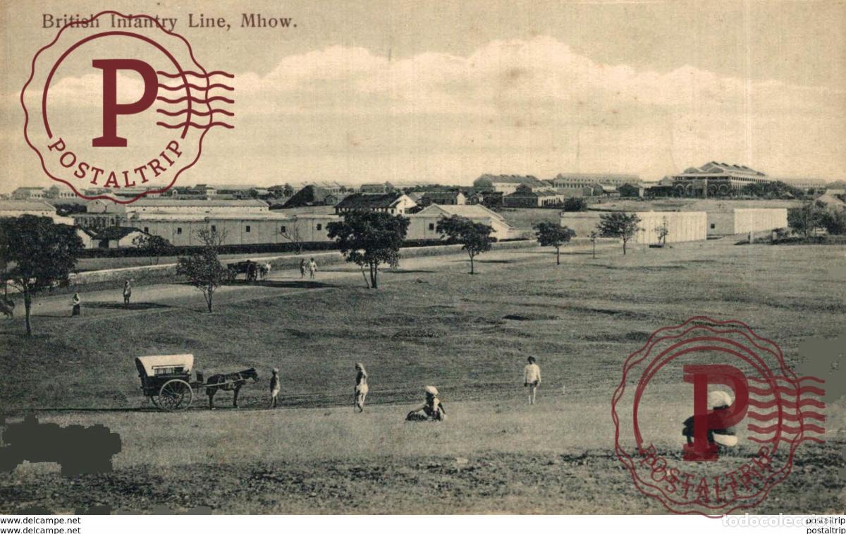 Postales: INDIA INDE. BRITISH INFANTRY LINE MHOW - Foto 1