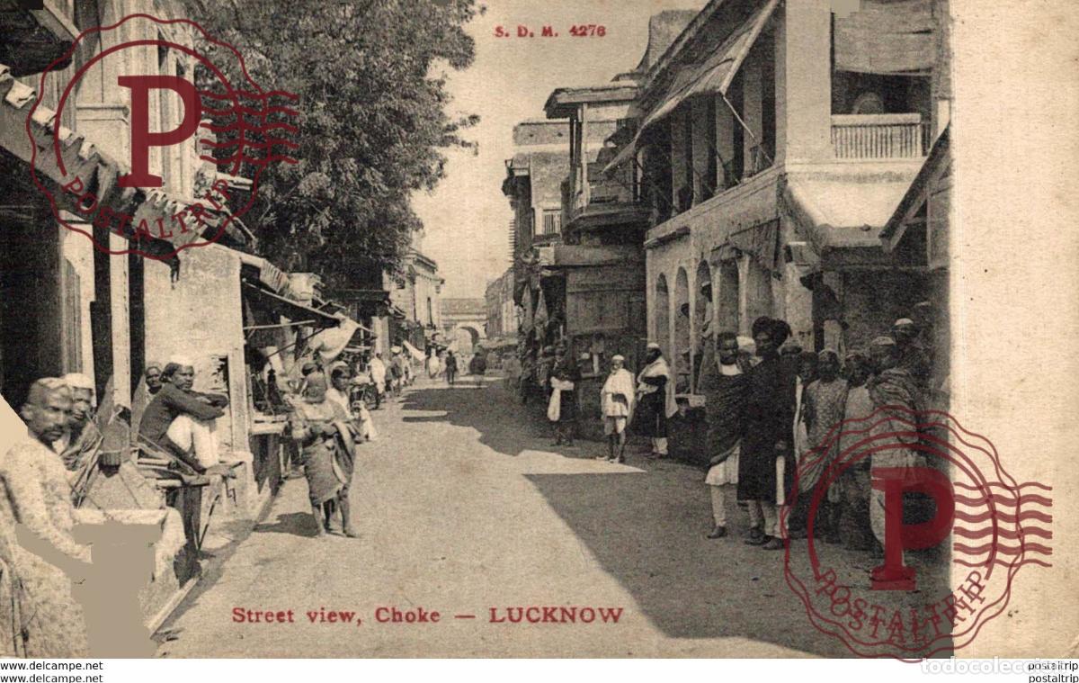 Postales: INDIA INDE. STREET VIEW CHOKE LUCKNOW - Foto 1