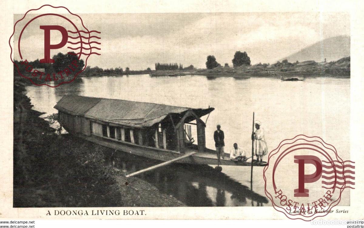 Postales: INDIA INDE. A DOONGA LIVING BOAT - Foto 1