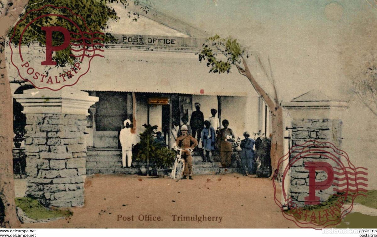 Postales: INDIA INDE. POST OFFICE. TRIMULGHERRY - Foto 1