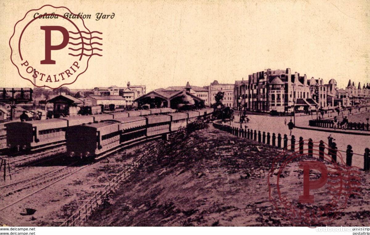 Postcards: INDIA INDE. COLABA STATION YARD
