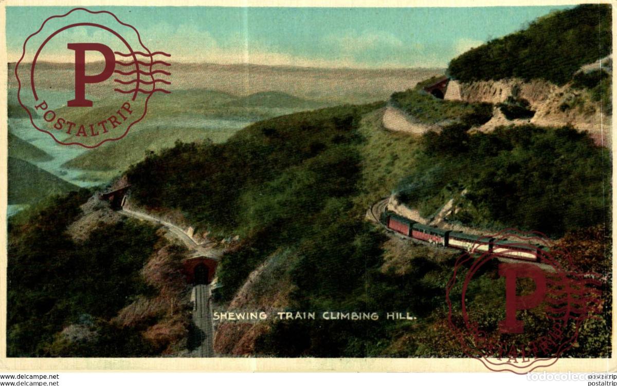 Postales: INDIA INDE. SHEWING TRAIN CLIMBING HILL - Foto 1