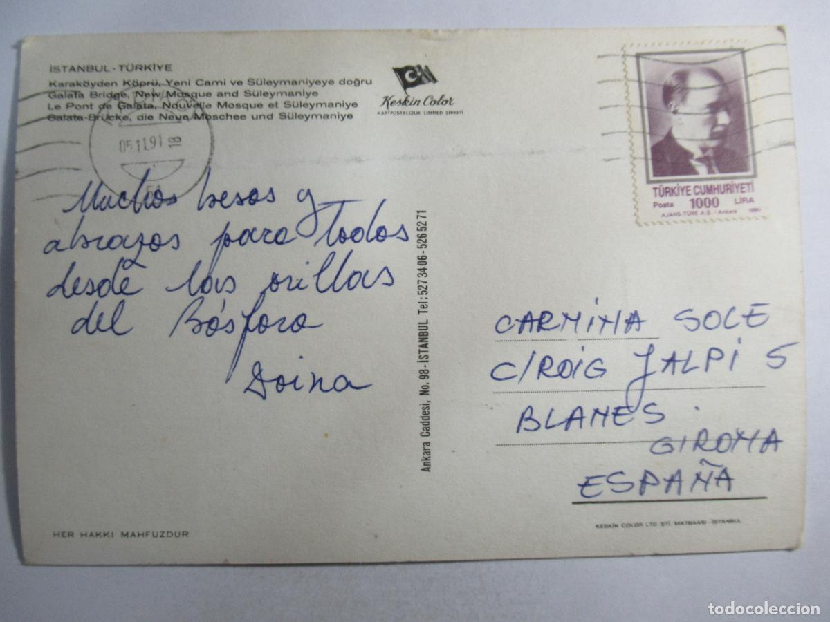 Postales: Istanbul - Turkey - circulada - Foto 2