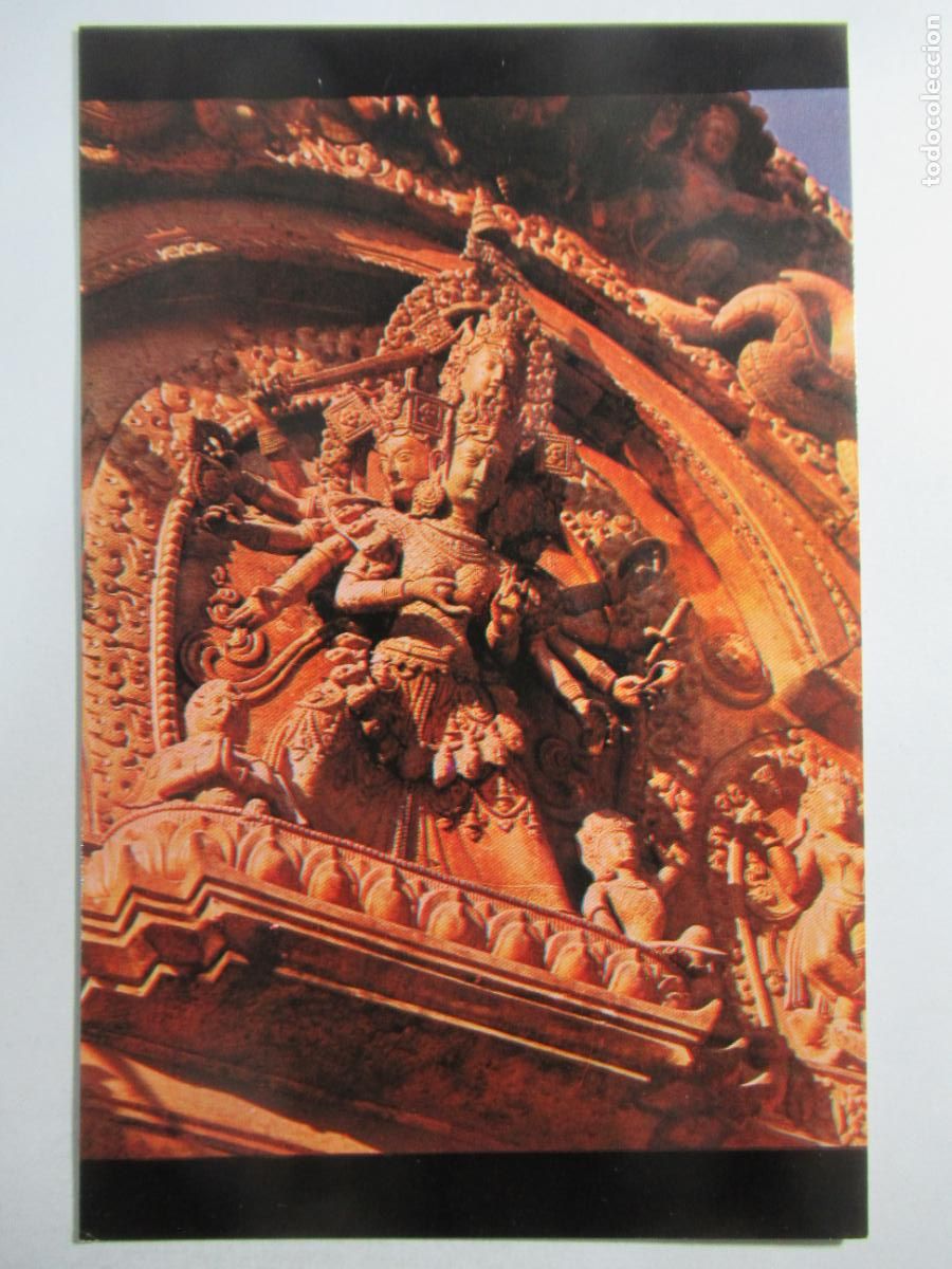 Postales: India - Bhagabati Goddes & Power, Golden Gate of Bhadgaon - S/C