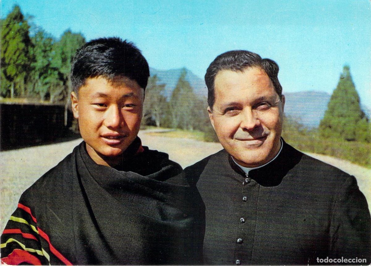 Postales: Postal Nagaland India Padre Ignacio Rubio Visita Pueblo Naga