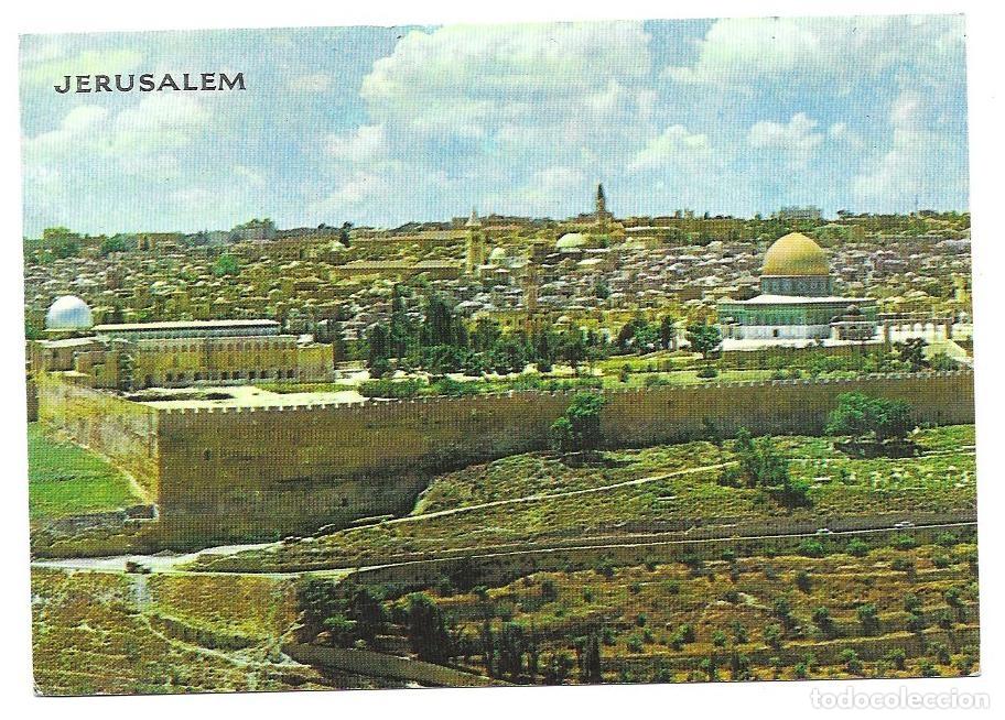 Postales: Postal a color de Jerusalem &rdquo;Seen of Mount of Olives&rdquo; Escrita y circulada (a&ntilde;os 80 ? )