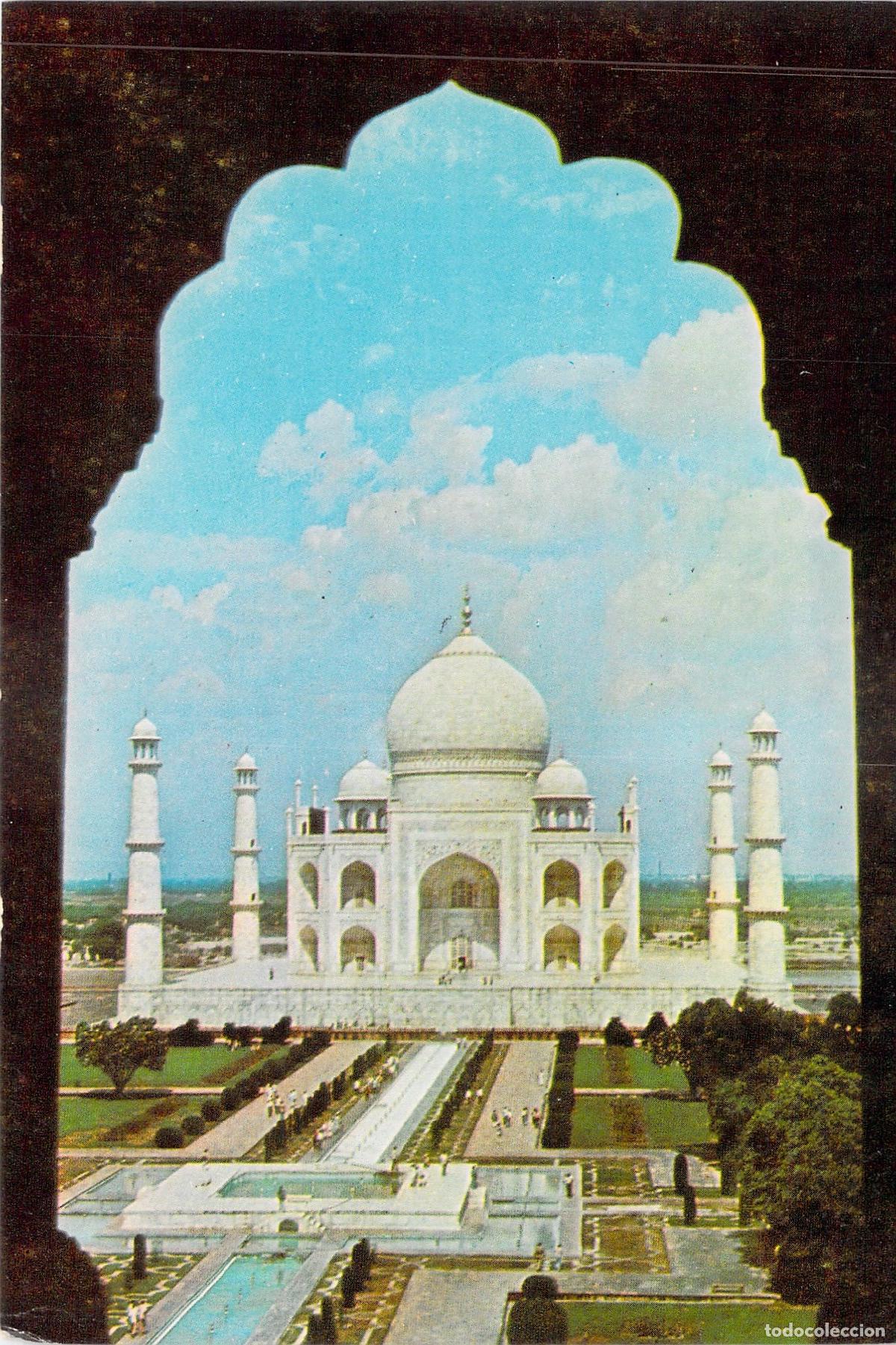 Postales: Postal del Taj Mahal en Agra, India
