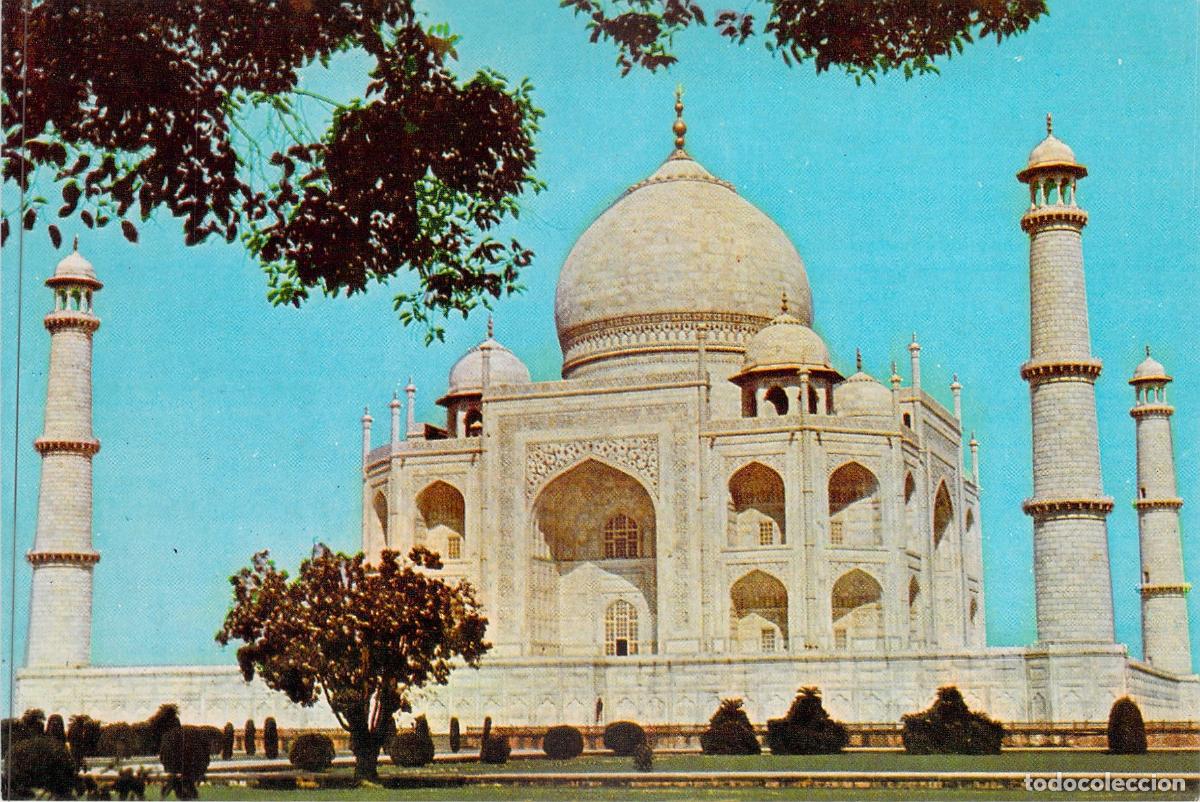 Postales: Postal del Taj Mahal en Agra, India
