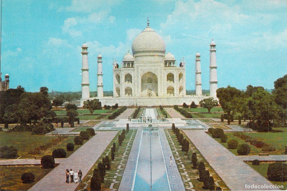 Postales: Postal del Taj Mahal en Agra, India