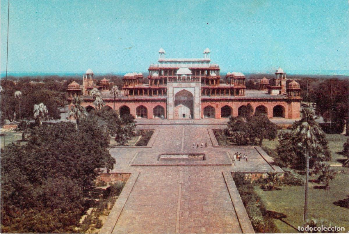Postales: Postal de la Tumba de Akbar en Sikandra, Agra, India