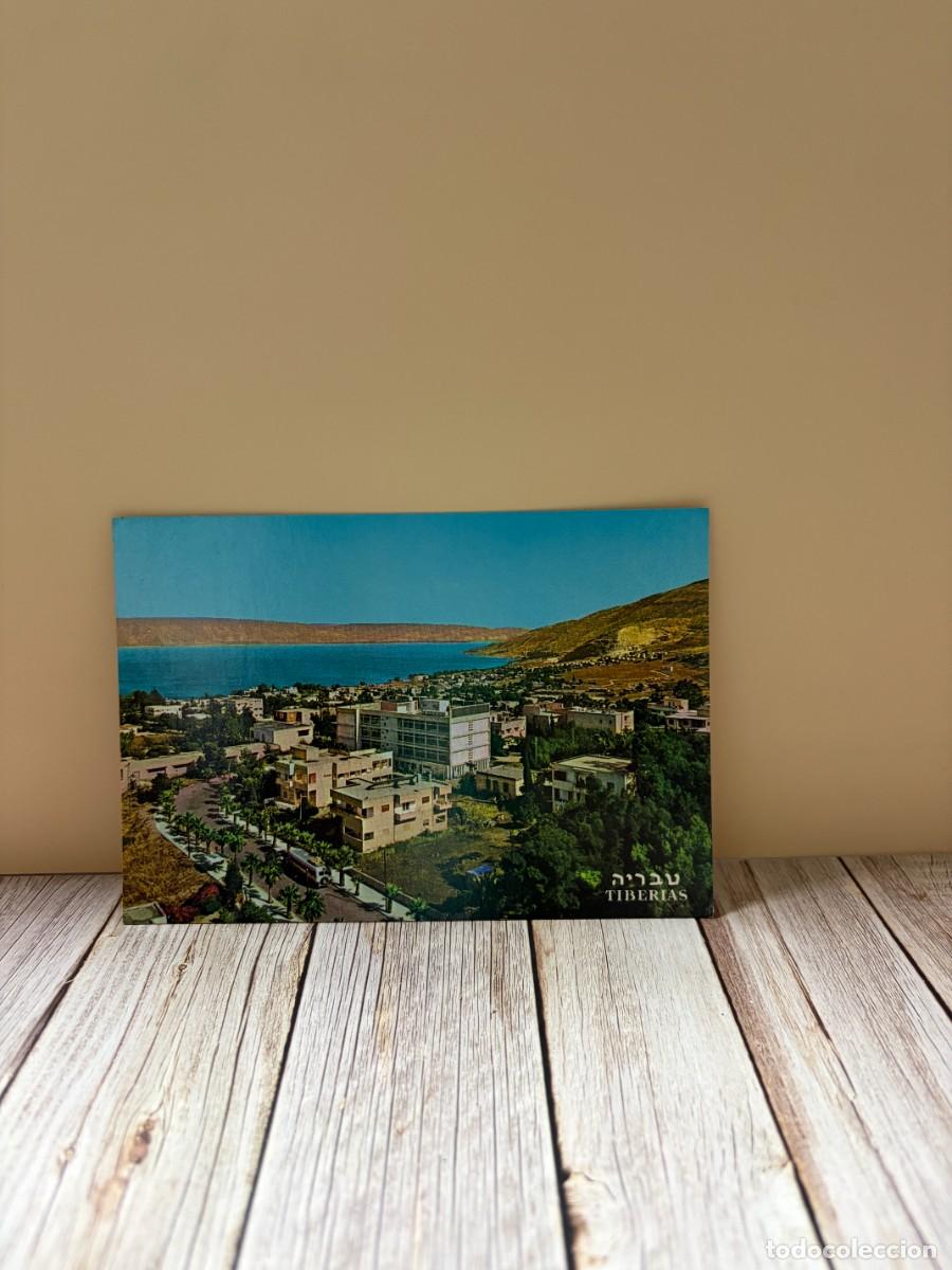 Postales: TARJETA POSTAL. ISRAEL TIBERIAS - VISTA GENERAL DESDE KIRYAT SHMUEL Y MAR DE GALILEA