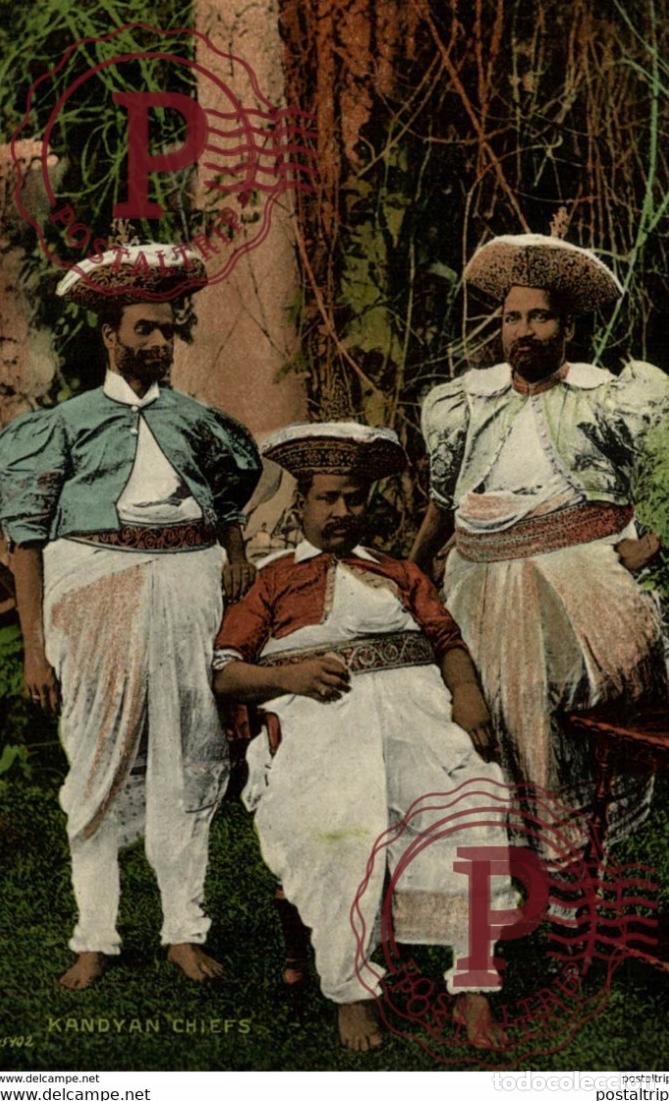 Cartoline: kandyan chiefs ceylon sri lanka