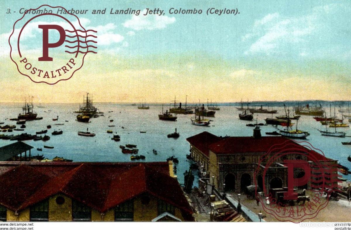 Postales: COLOMBO HARBOUR AND LANDING JETTY SRI LANKA. CEYLON CEYLAN