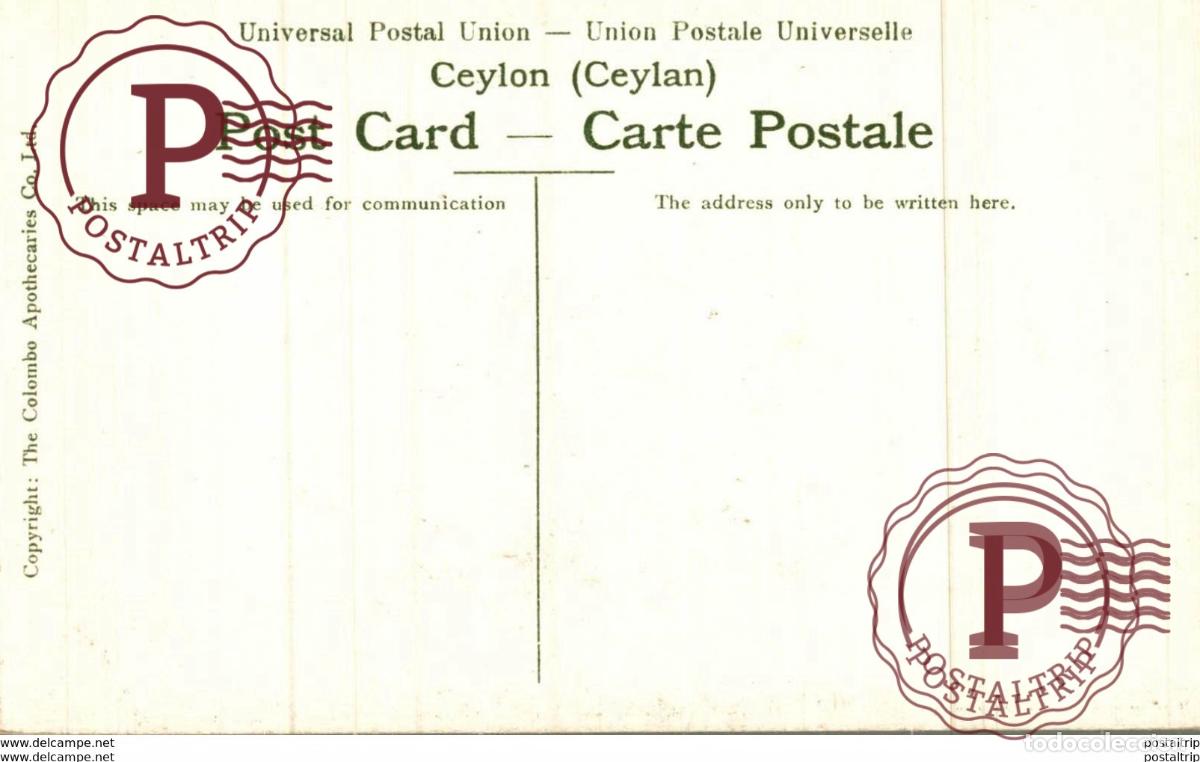 Postales: COLPETTY BAZAAR COLOMBO. CEYLON CEYLAN - Foto 2