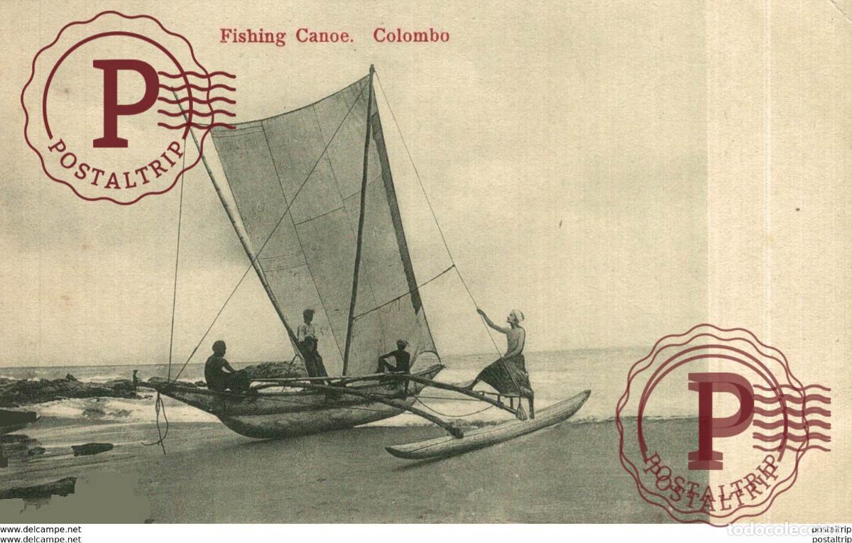 Cartoline: SRI LANKA CEYLON. FISHING CANOE COLOMBO