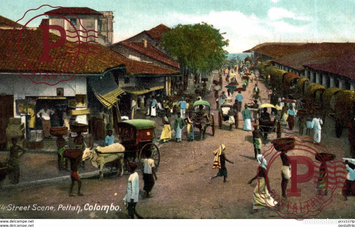 Postales: SRI LANKA CEYLON. STREET SCENE PETTAH COLOMBO
