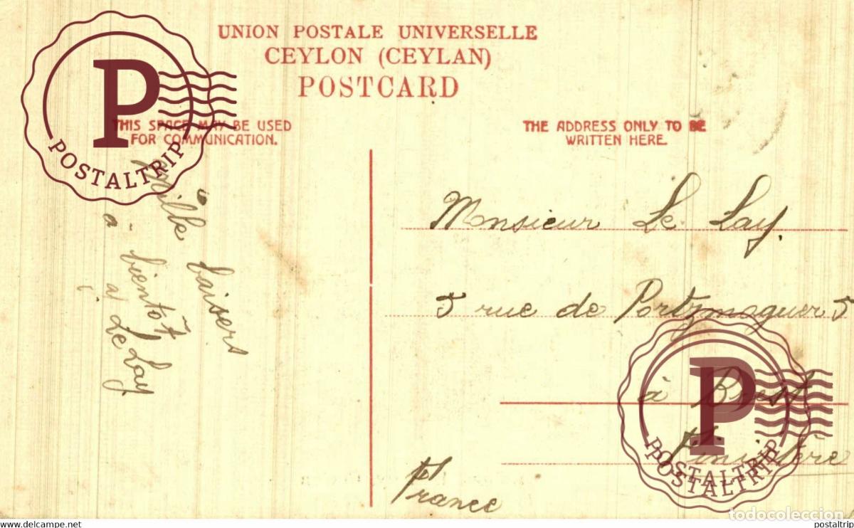 Postales: SRI LANKA. CEYLON. BULLOCK HACKERY. - Foto 2