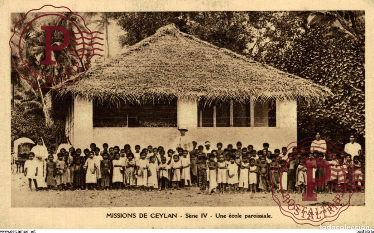 Postales: SRI LANKA - CEYLON - Missions de Ceylan, Une ecole paroissiale