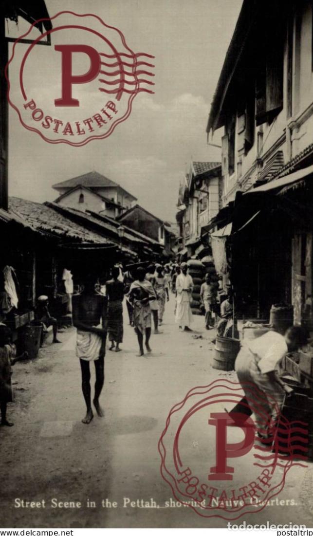Postales: SRI LANKA. CEYLON. STREET SCENE IN PETTAH SHOWING NATIVE QUARTERS