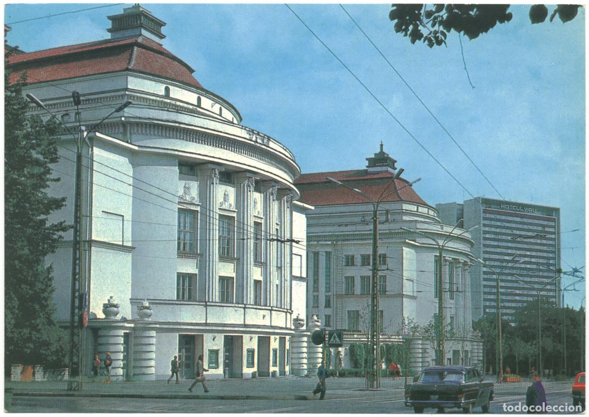 Postkarten: TALLINN_ Riiklik Akadeemiline Ooperija Ballettiteater &lsquo;Estonia / Arquitectura Teatros URSS (Estonia)
