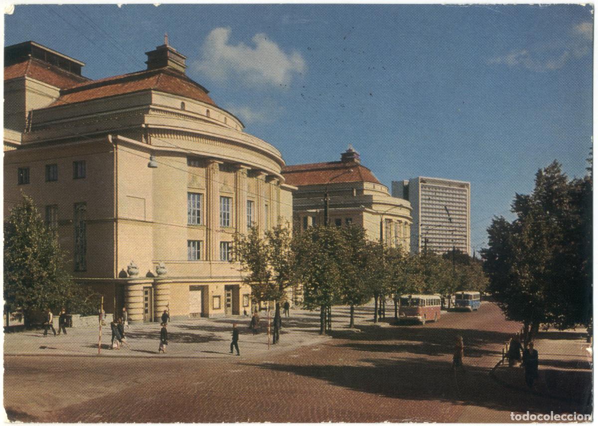 Postkarten: TALLINN_Riiklik Akadeemiline Ooperi- ja Ballettiteater &lsquo;Estoni / Arquitectura Teatros URSS (Estonia)
