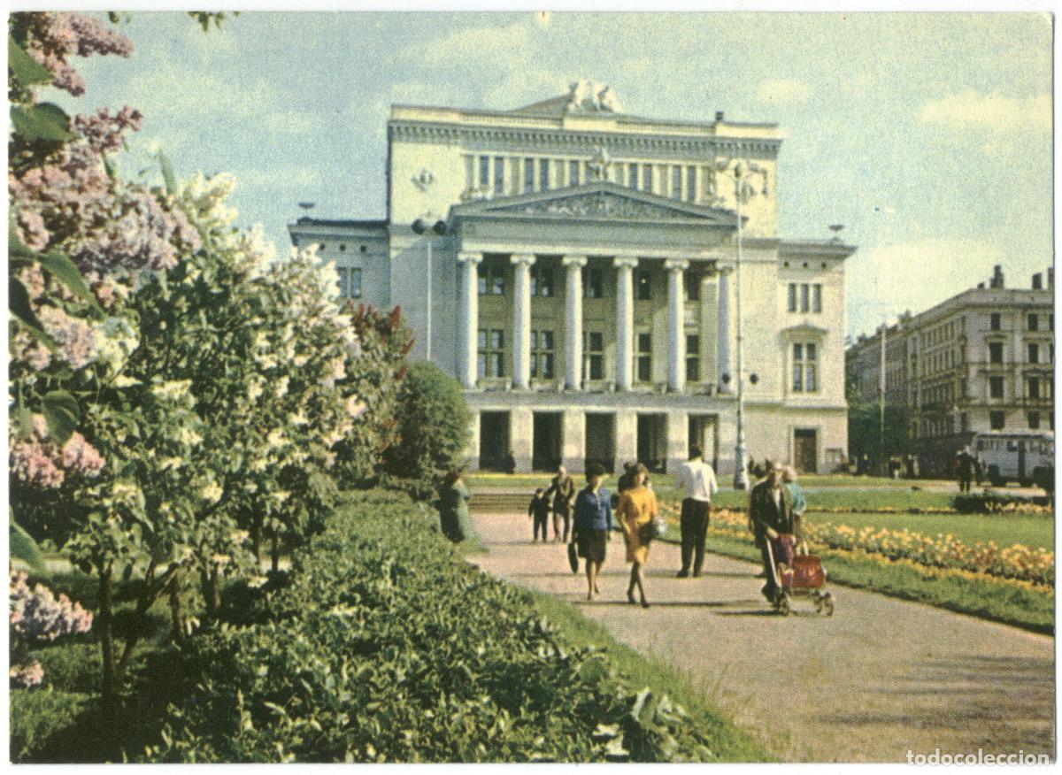 Postkarten: RIGA_Valsts akademiskais operas un baleta teatris_Liesma / Arquitectura Teatros URSS (Letonia)