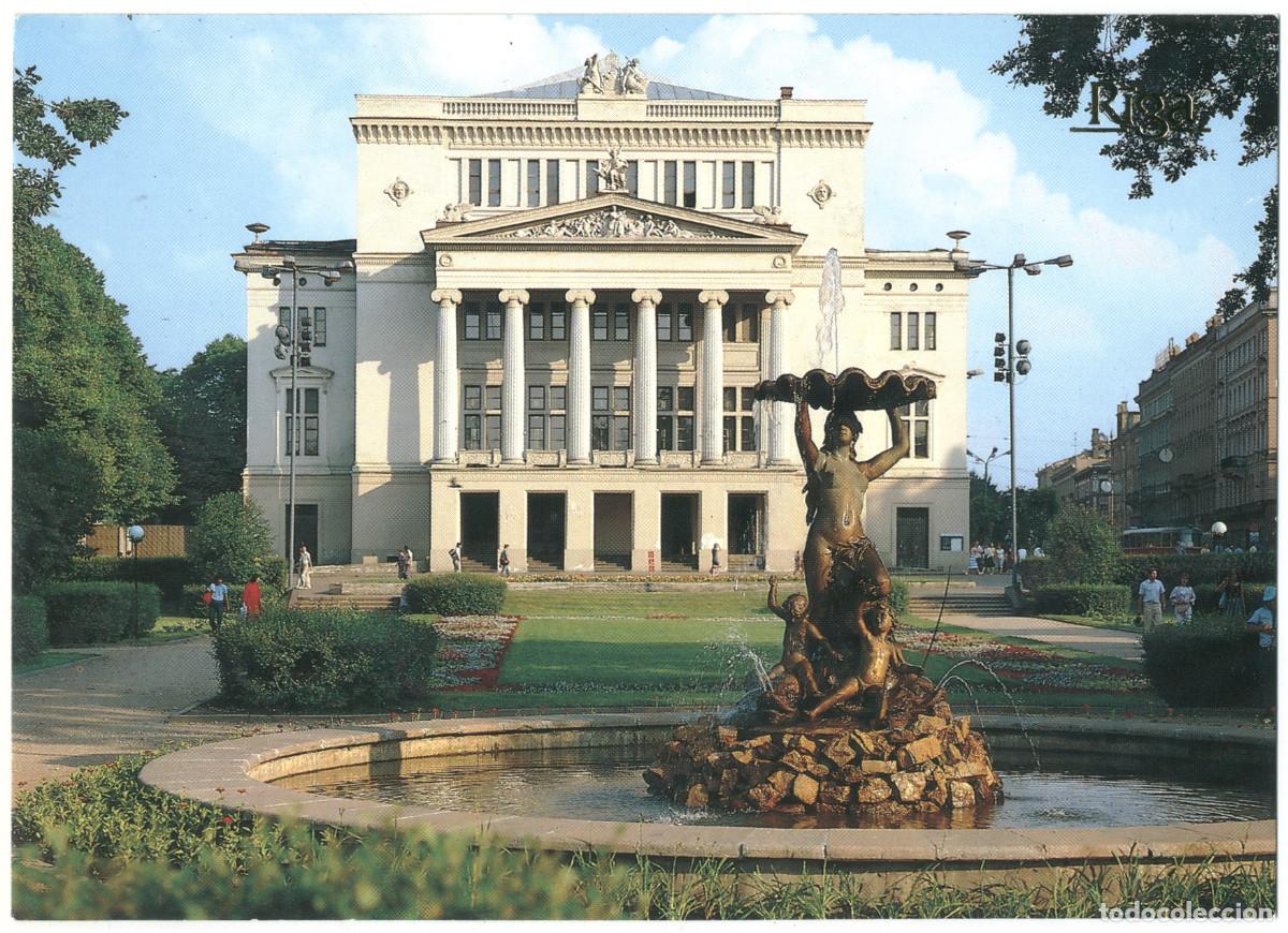 Postales: RIGA_Nacionala Opera_Plakat / Arquitectura Teatros URSS (Letonia)