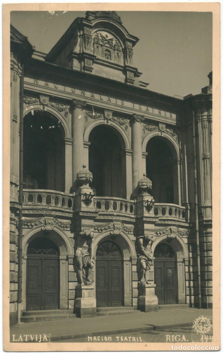 Postales: RIGA_Naciom Teatris_A. Saule_ 144 / Arquitectura Teatros URSS (Letonia)