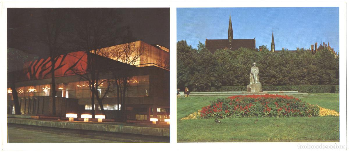 Postales: RIGA_Latvijas PSR Valsts Akademiskais Dailes teatris / Arquitectura Teatros URSS (Letonia)