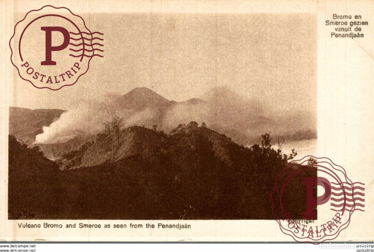 Postales: INDONESIE INDONESIA. VULCANO BROMO AN SMEROE AS SEEN FROM THE PENANDJAAN