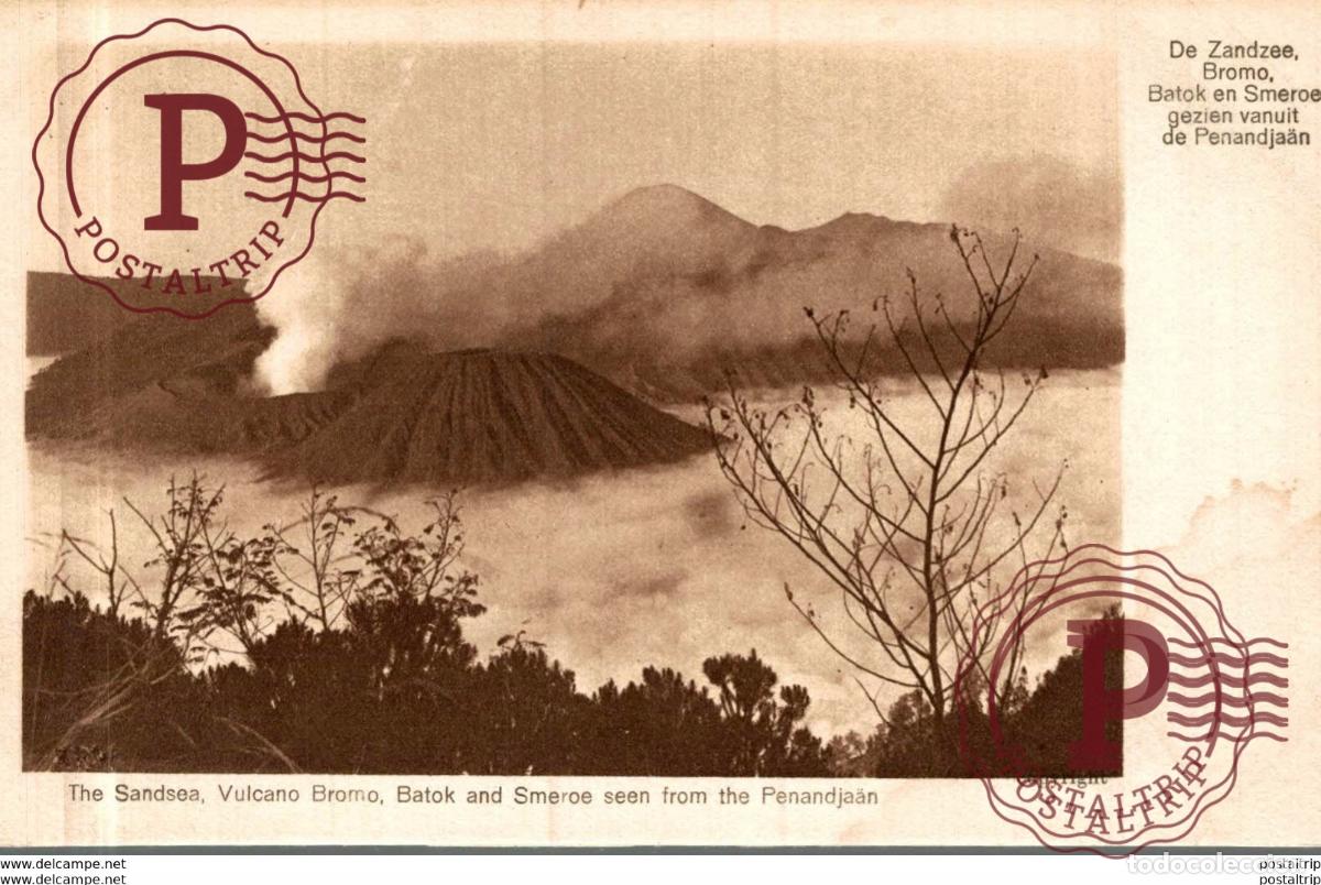 Postales: INDONESIE INDONESIA. THE SANDSEA. VULCANO BROMO. BATOK AND SMEROE SEEN FROM THE PENANDJAAN