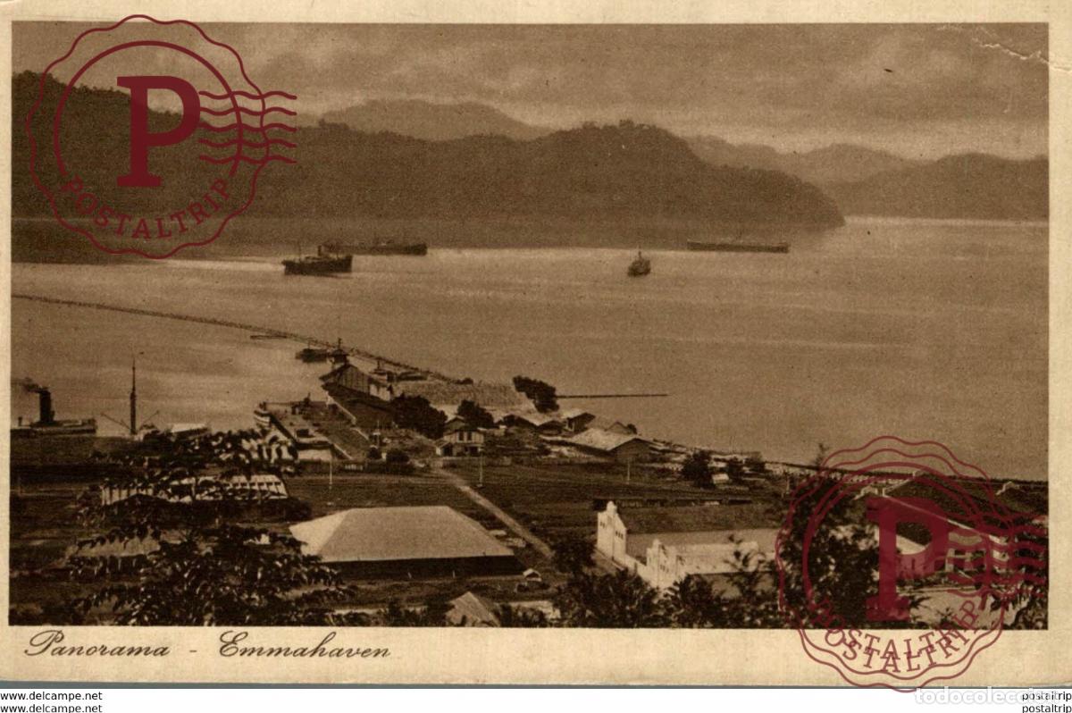 Postales: Panorama - Emmahaven INDONESIE INDONESIA.