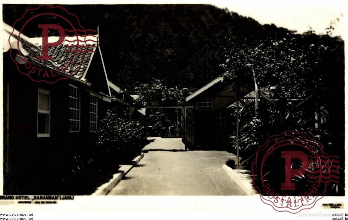 Postales: RPPC GRAND HOTEL SARANGAN JAVA INDONESIE INDONESIA.